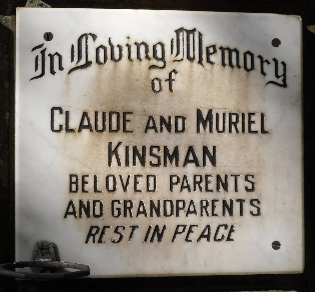 KINSMAN Claude &amp; Muriel