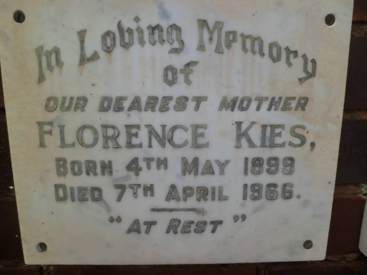 KIES Florence 1899-1966