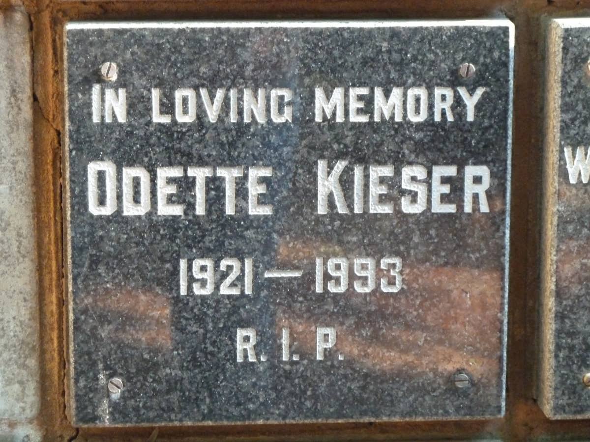 KIESER Odette 1921-1993