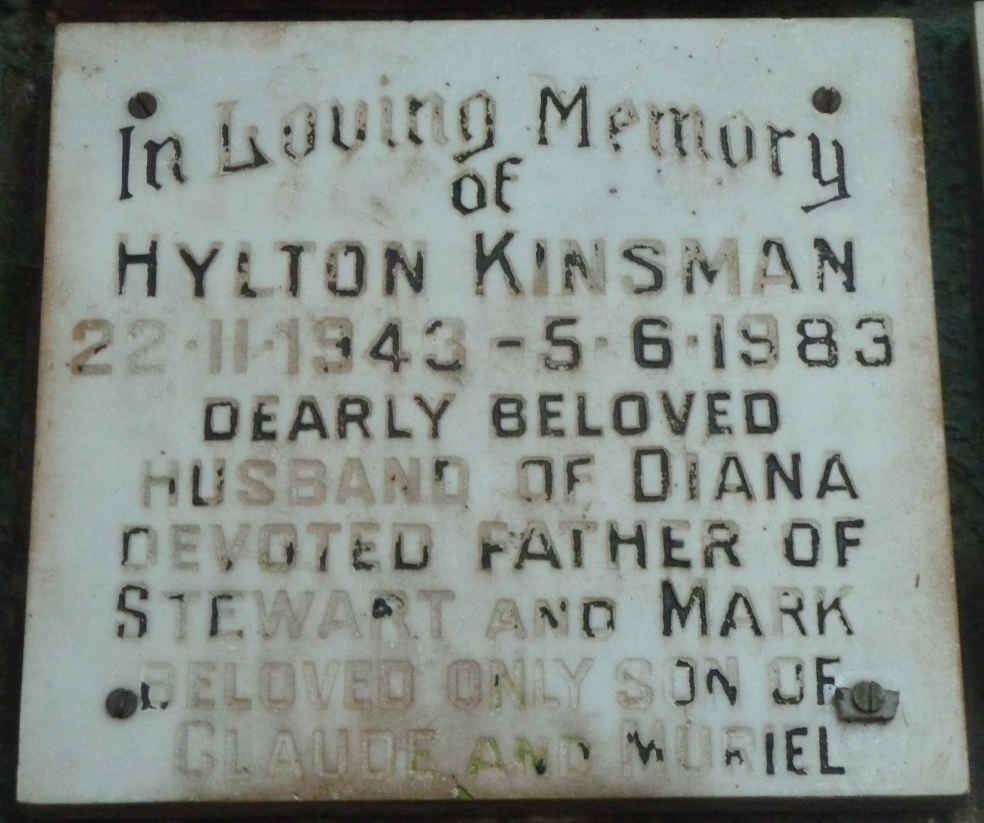 KINSMAN Hylton 1943-1983