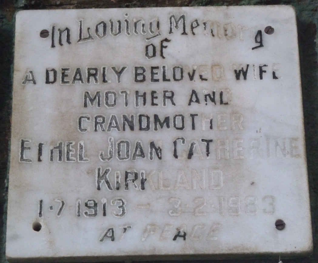 KIRKLAND Ethel Joan Catherine 1913-1983