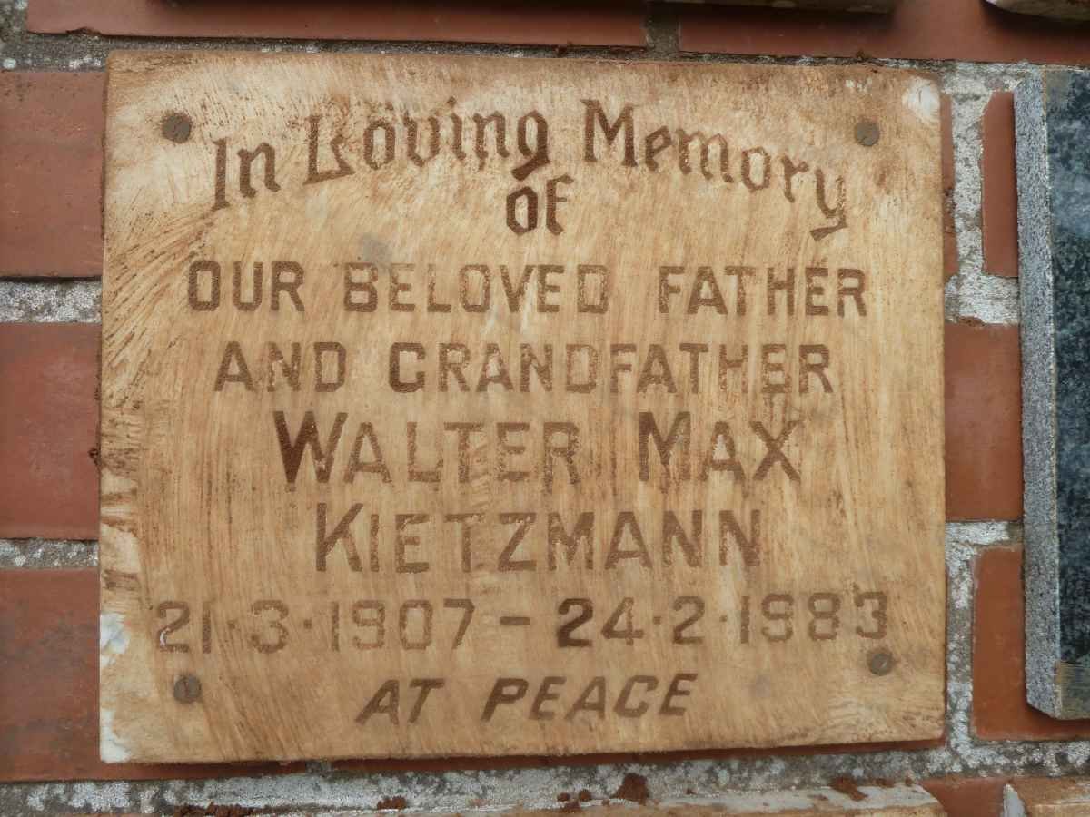 KIETZMANN Walter Max 1907-1983