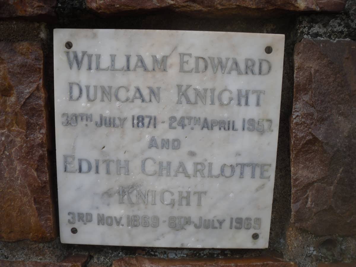 KNIGHT William Edward Duncan 1871-1957 &amp; Edith Charlotte 1869-1969