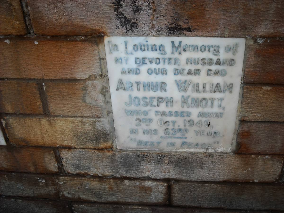 KNOTT Arthur William Joseph -1949
