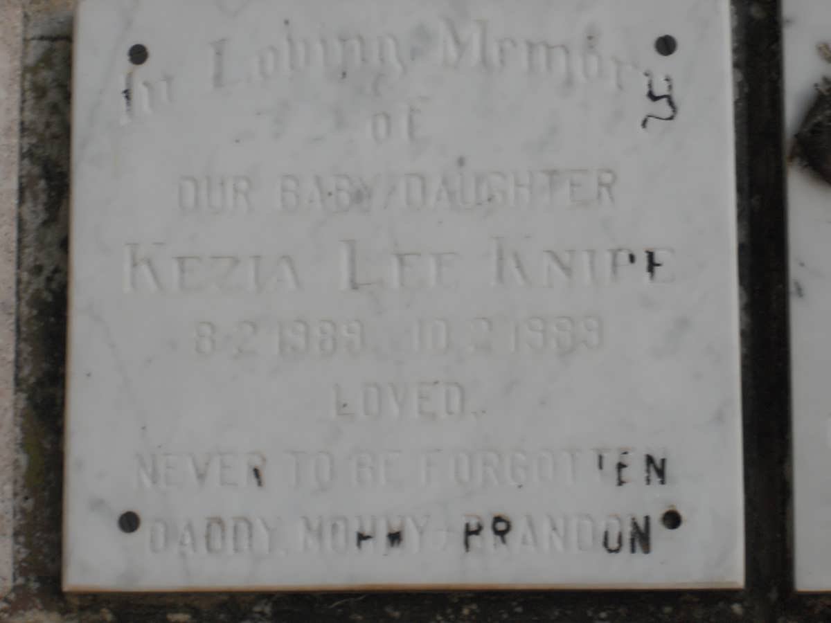 KNIPE Kezia Lee 1989-1989