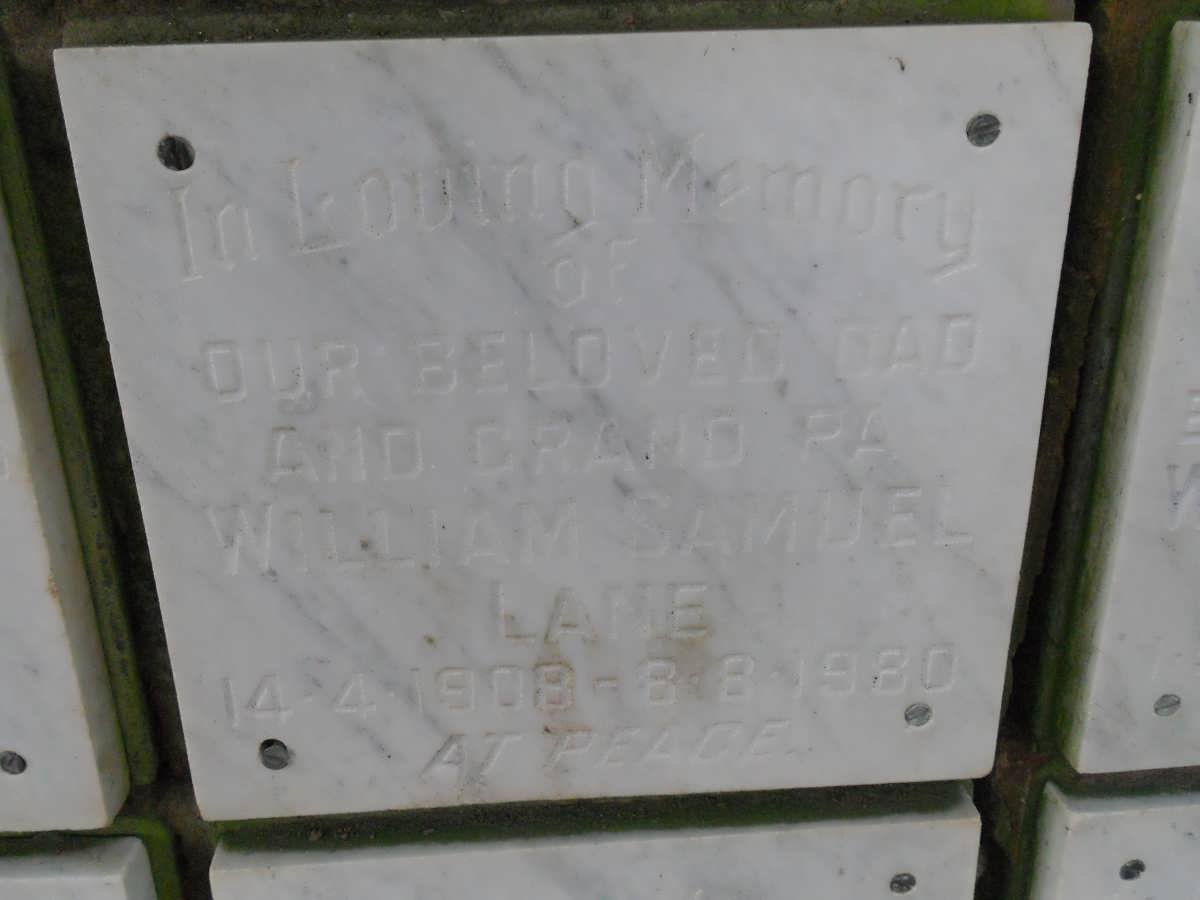 LANE William Samuel 1908-1980