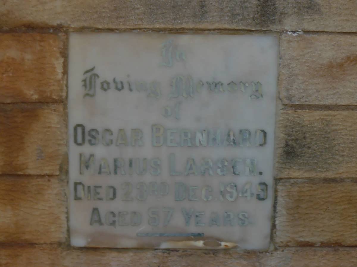 LARSON Oscar Bernhard Marius -1949