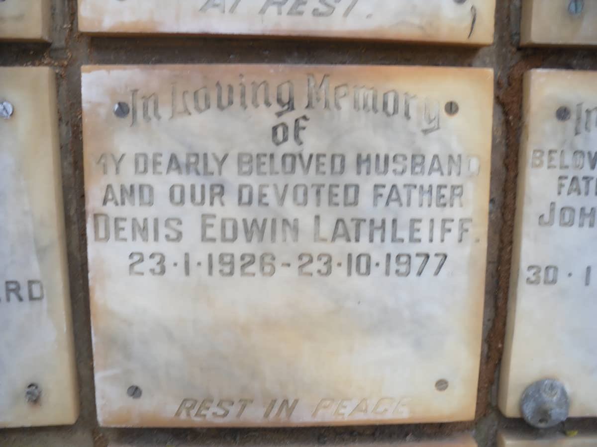 LATHLEIFF Denis Edwin 1926-1977