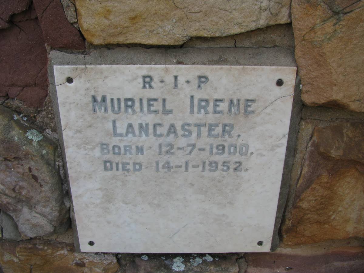 LANCASTER Muriel Irene 1900-1952