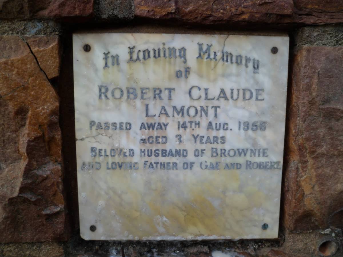LAMONT Robert Claude -1956