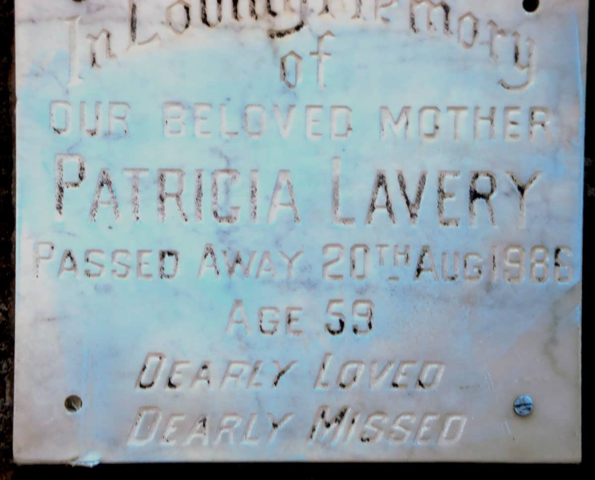 LAVERY Patricia -1986