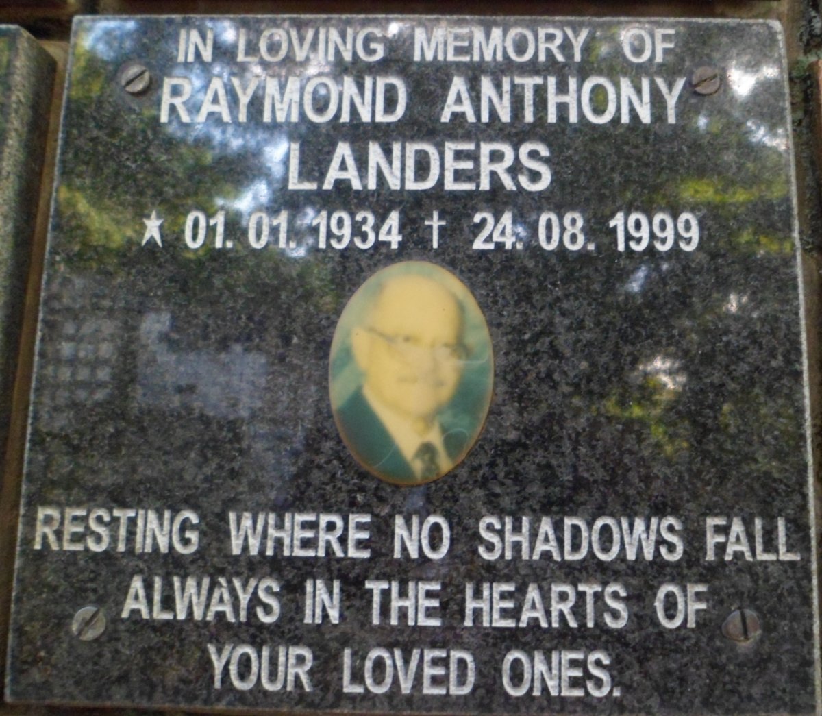 LANDERS Raymond Anthony 1934-1999