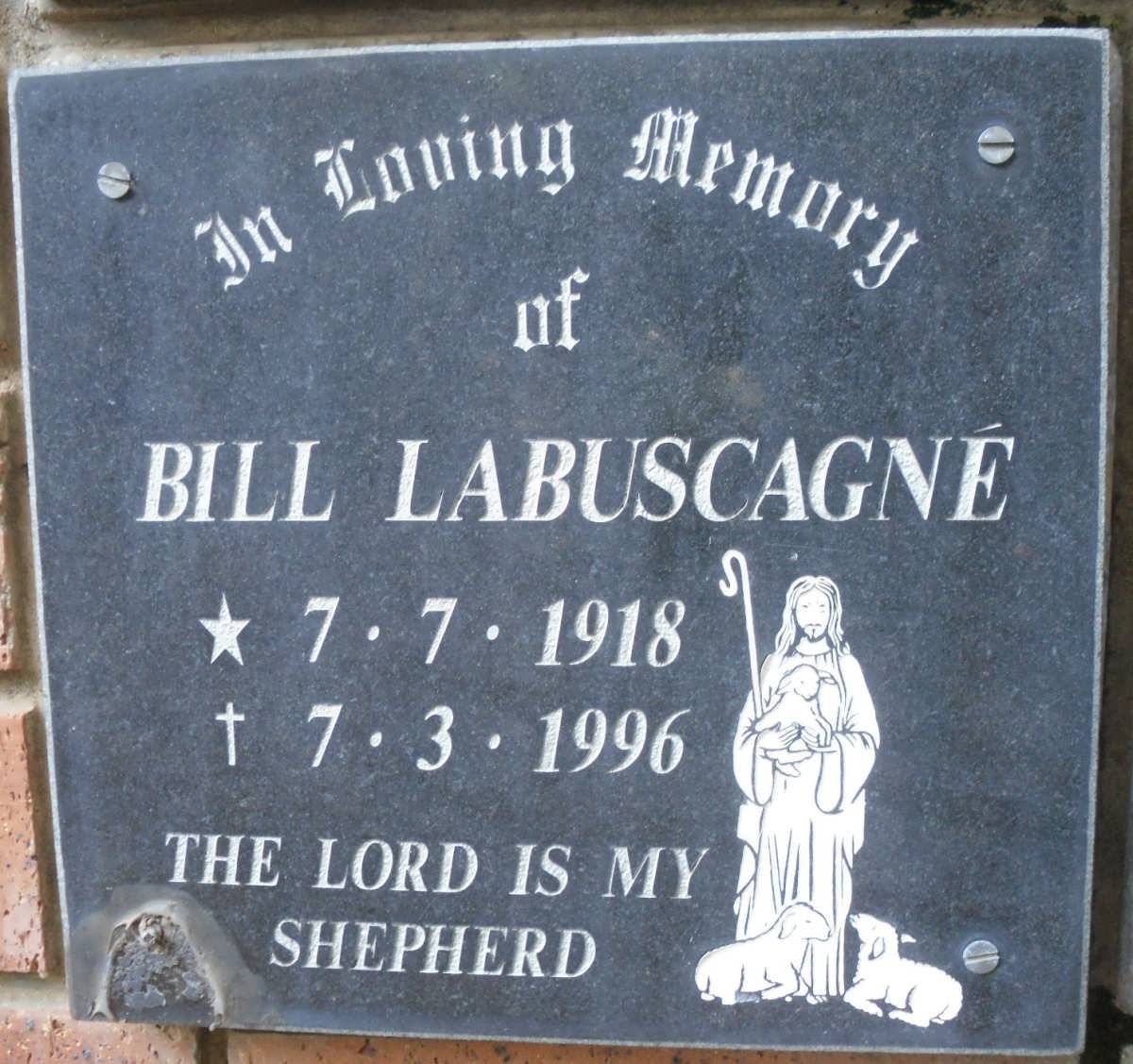 LABUSCAGNE Bill 1918-1996