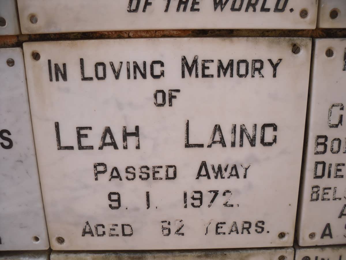 LAING Leah -1972