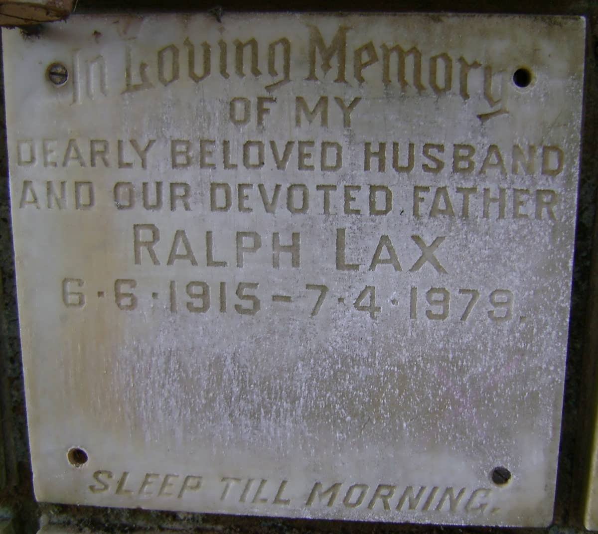 LAX Ralph 1915-1979