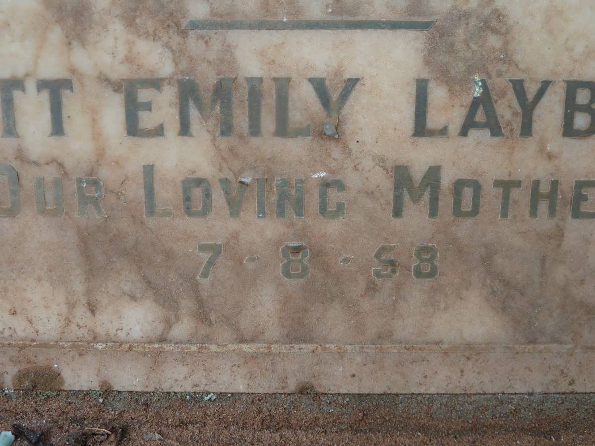 LAYBOURNE John Charles  -1945 &amp; Harriet Emily -1958 :: LAYBOURNE Violet -1939