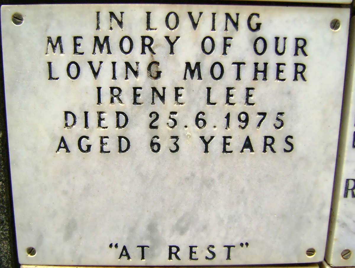 LEE Irene -1975