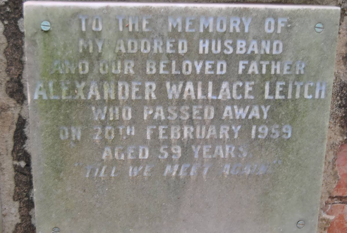 LEITCH Alexander Wallace -1959