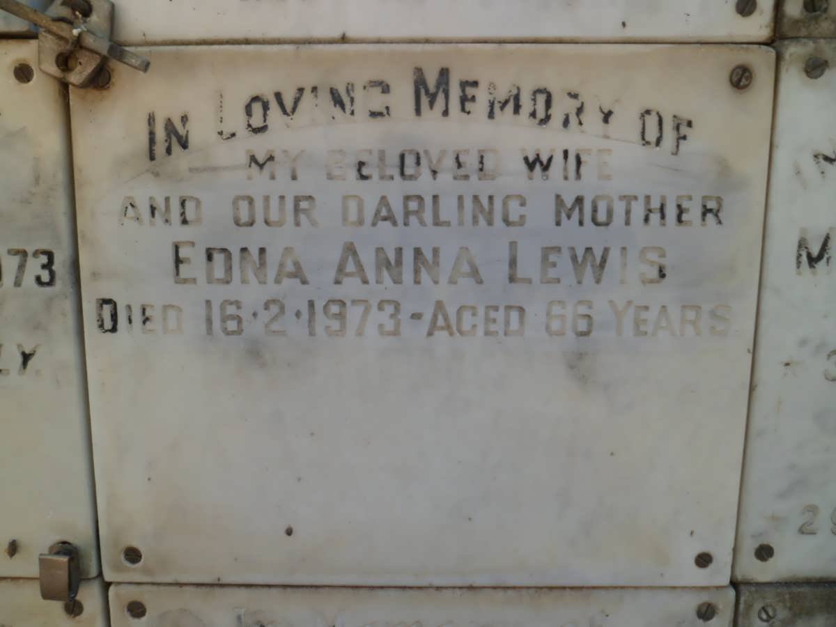 LEWIS Edna Anna -1973