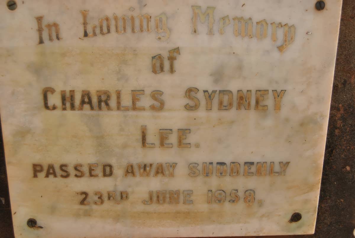 LEE Charles Sydney -1958