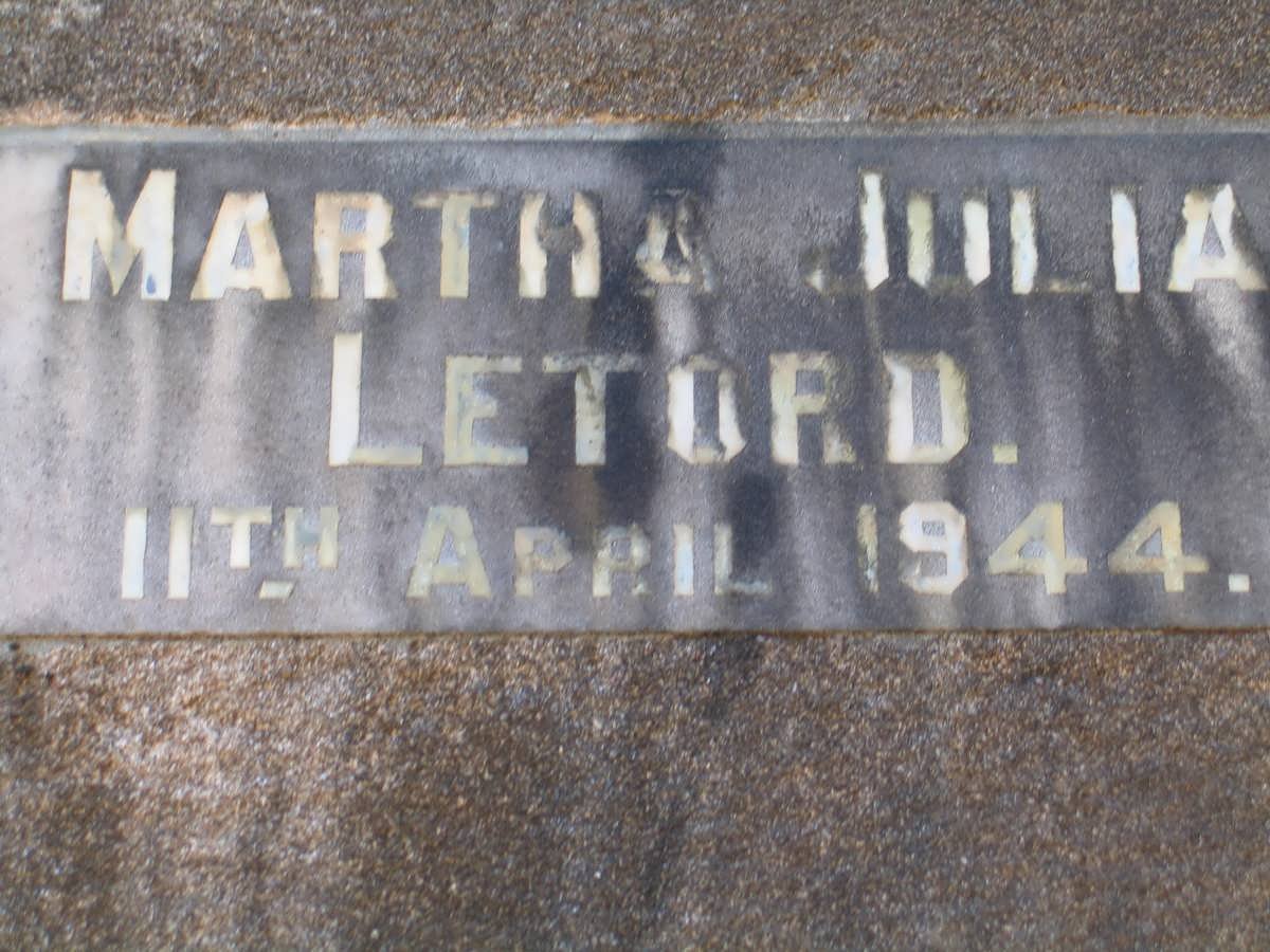 LETORD Martha Julia -1944