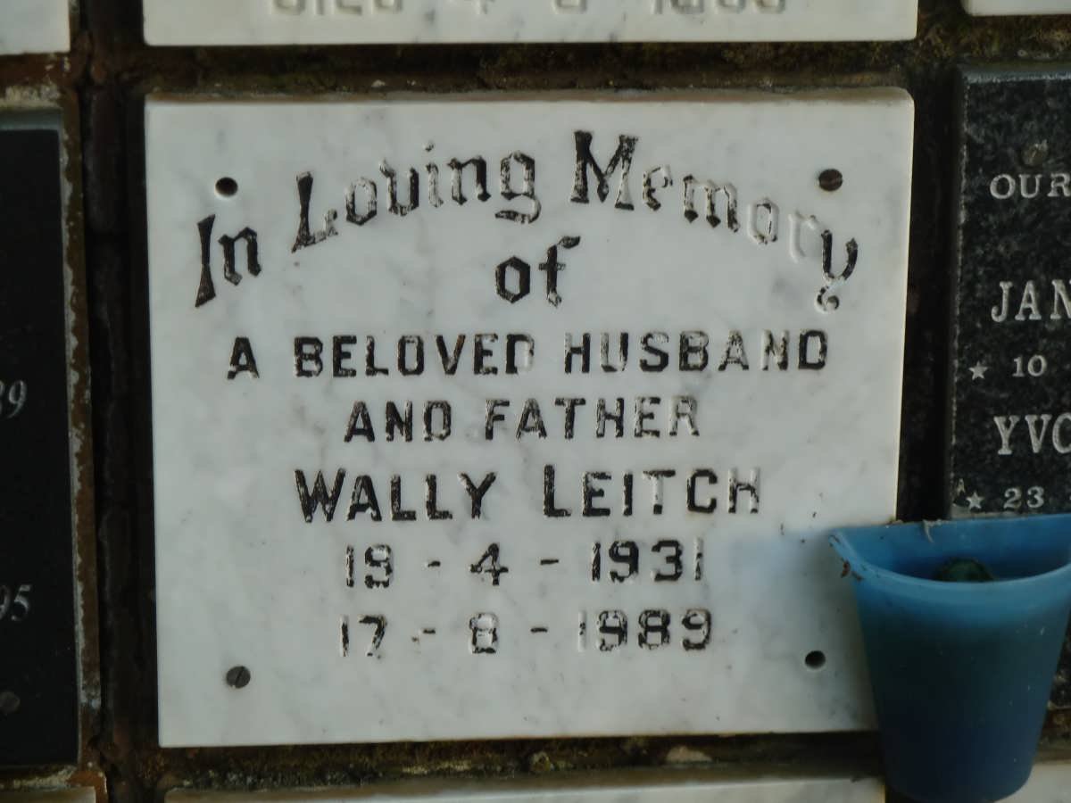 LEITCH Wally 1931-1989