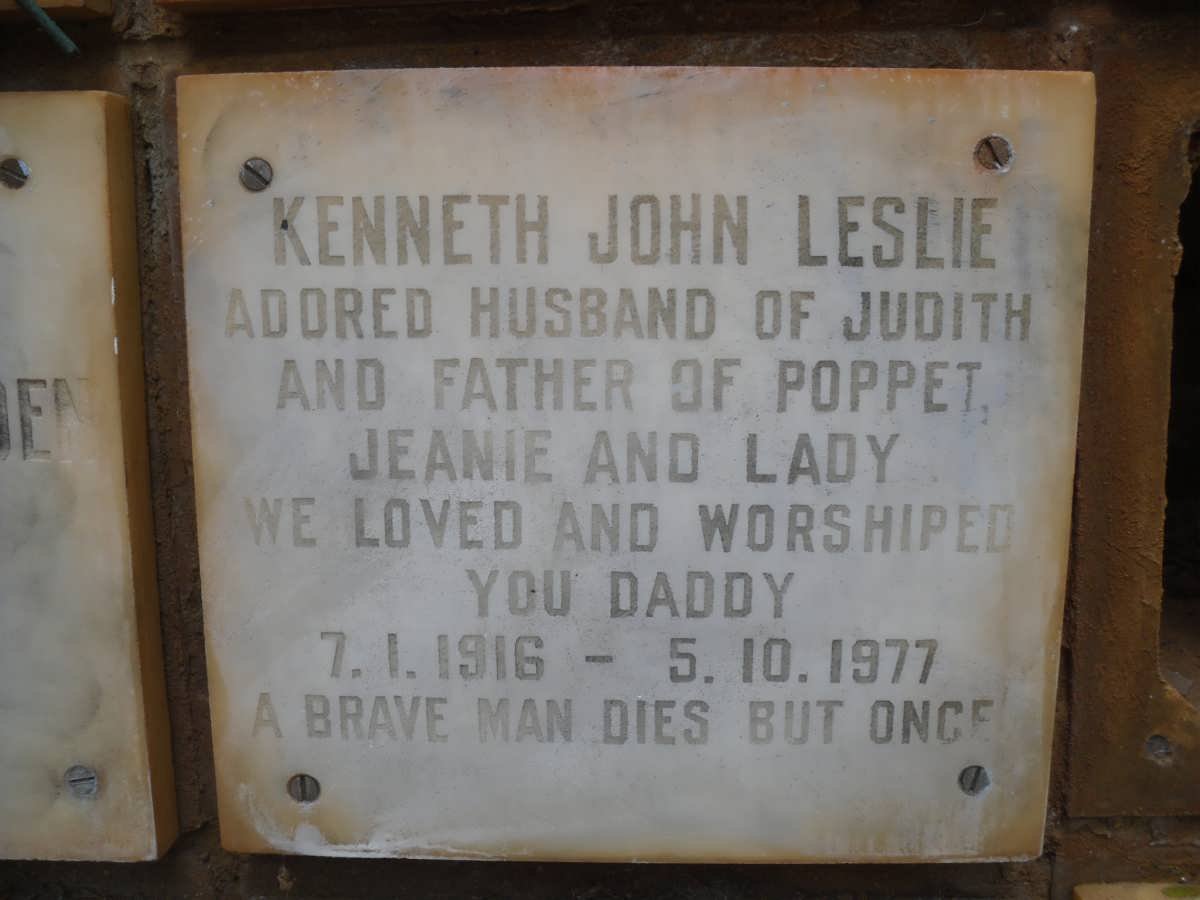 LESLIE Kenneth John 1916-1977