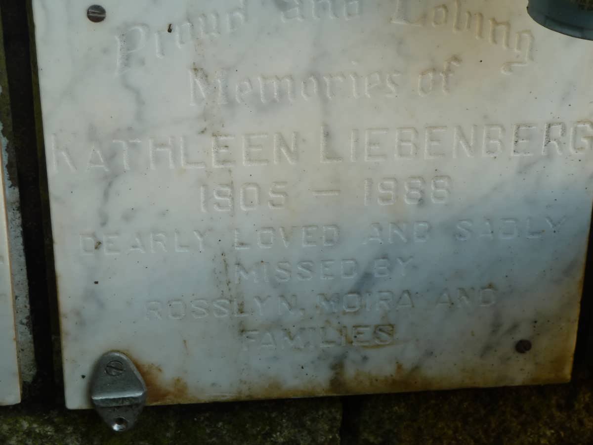 LIEBENBERG Kathleen 1905-1988