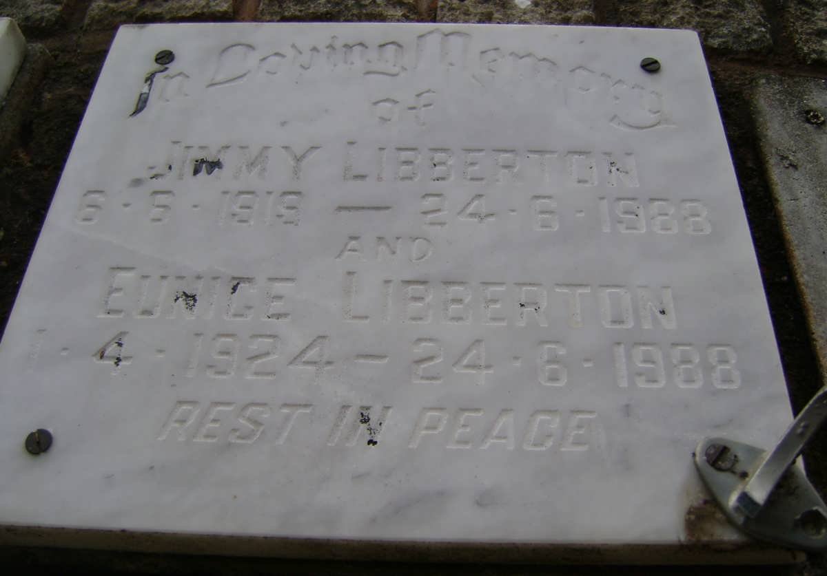 LIBBERTON Jimmy 1919-1988 &amp; Eunice 1924-1988