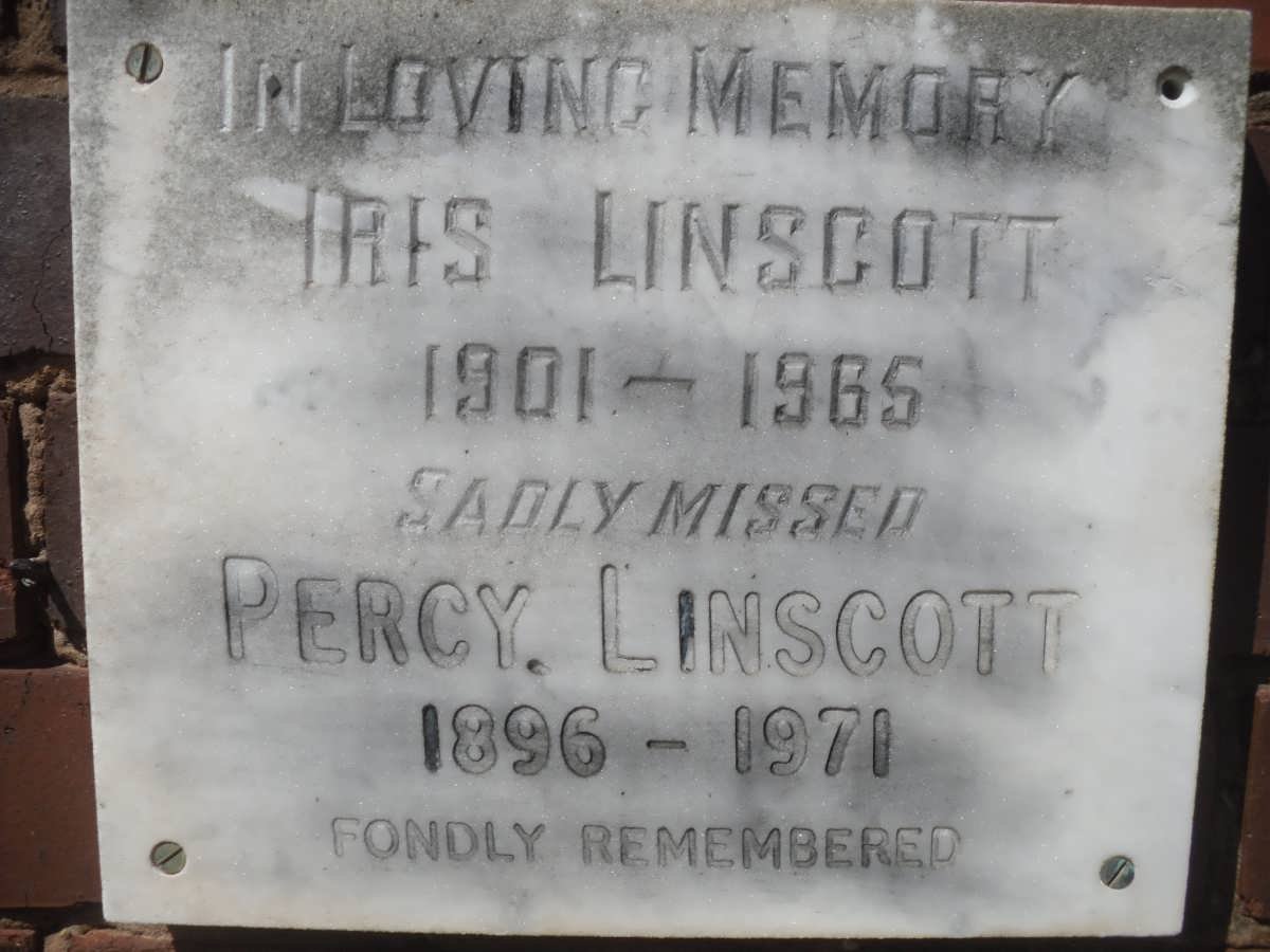 LINSCOTT Percy 1896-1971 &amp; Iris 1901-1965
