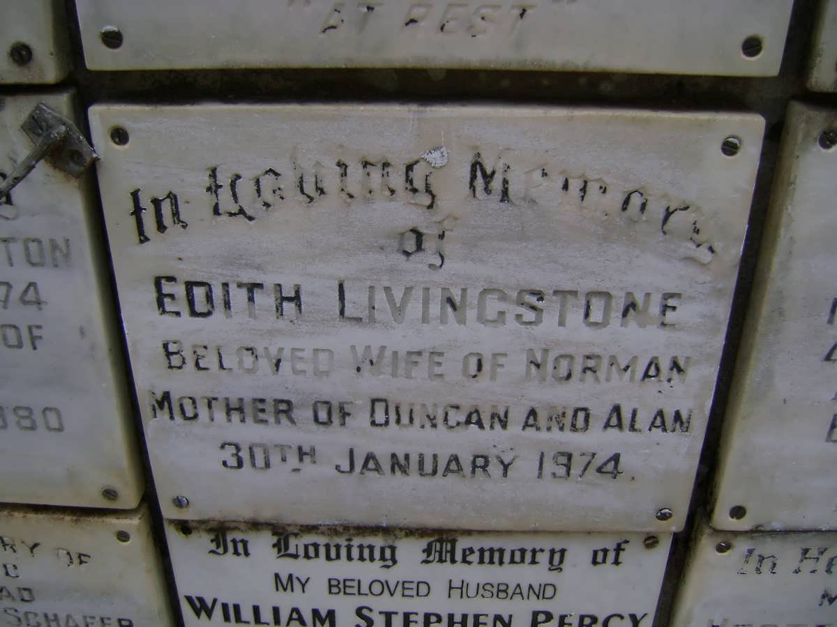 LIVINGSTONE Edith -1974