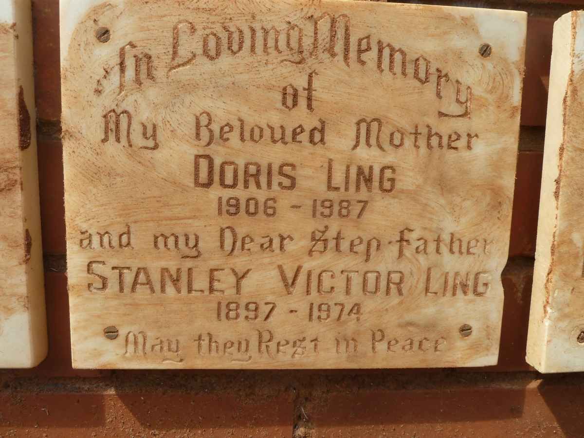 LING Stanley Victor 1897-1974 &amp; Doris 1906-1987