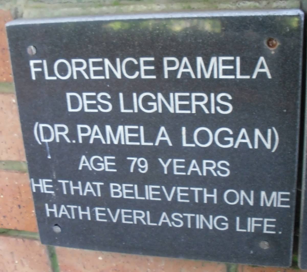 LIGNERIS Florence Pamela, des