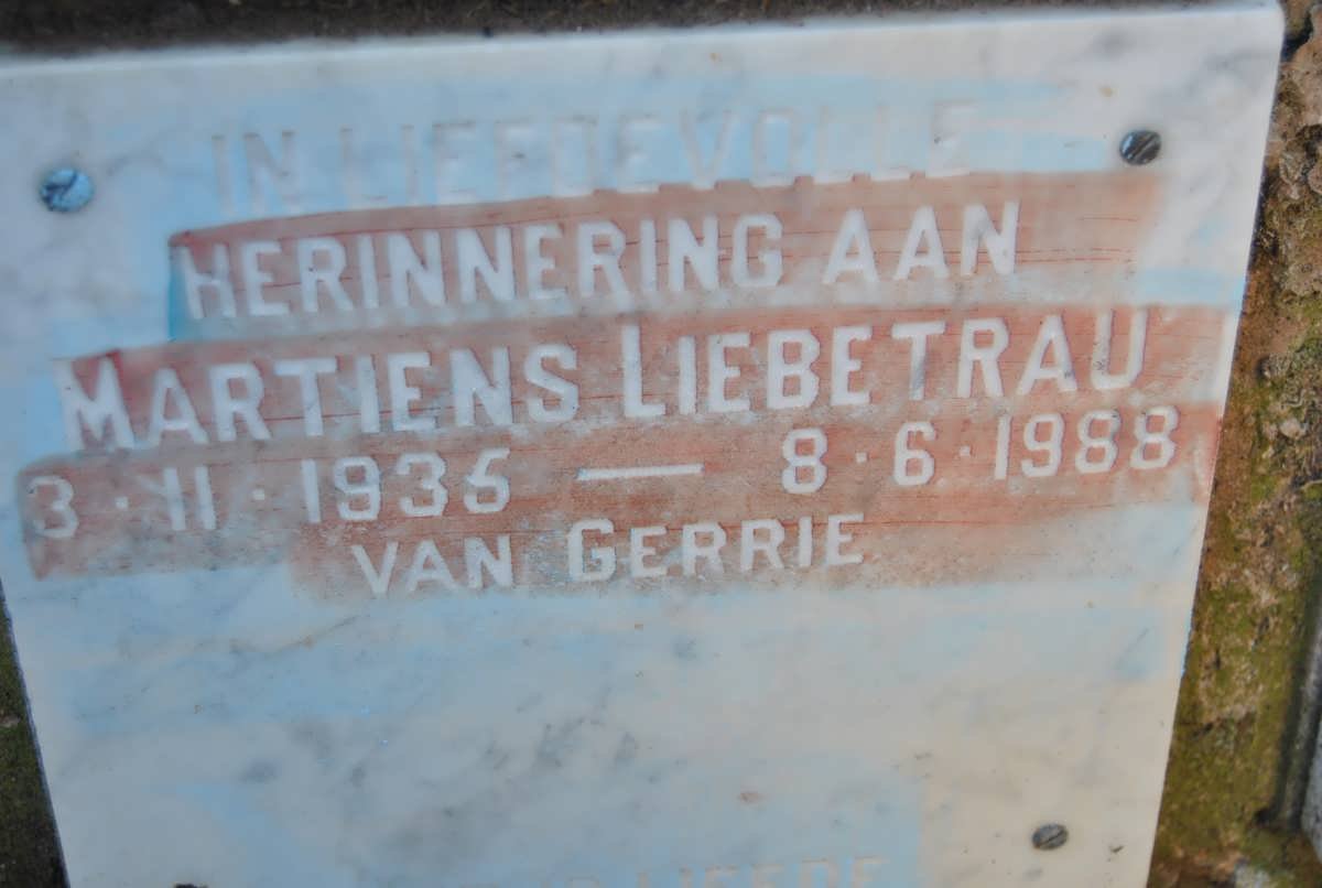 LIEBETRAU Martiens 1935-1988