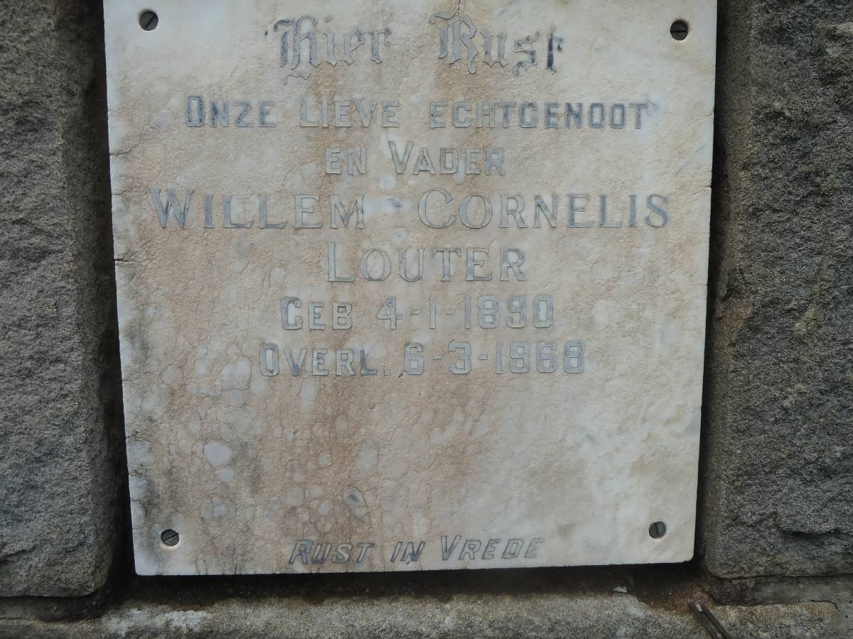 LOUTER  Willem Cornelis 1890-1968