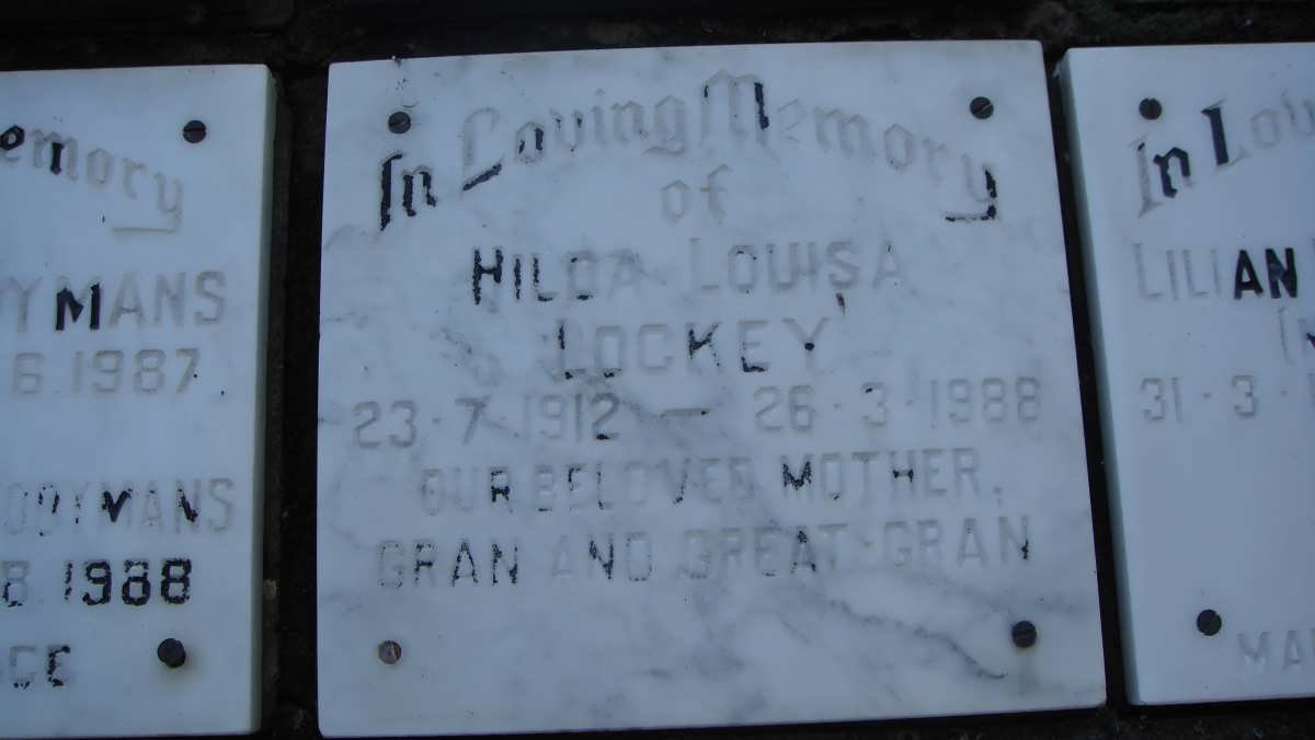 LOCKEY Hilda Louisa 1912-1988