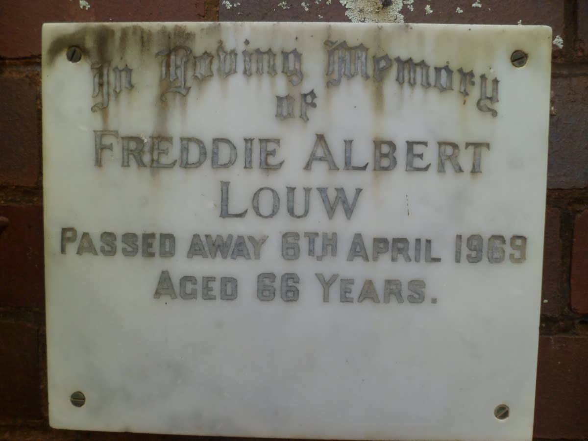 LOUW Freddie Albert -1969