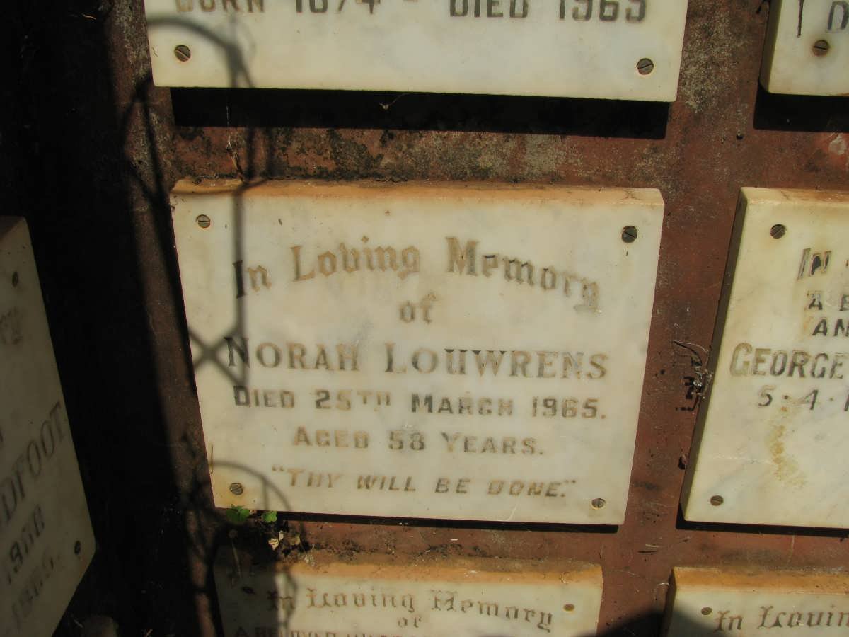 LOUWRENS Norah -1965