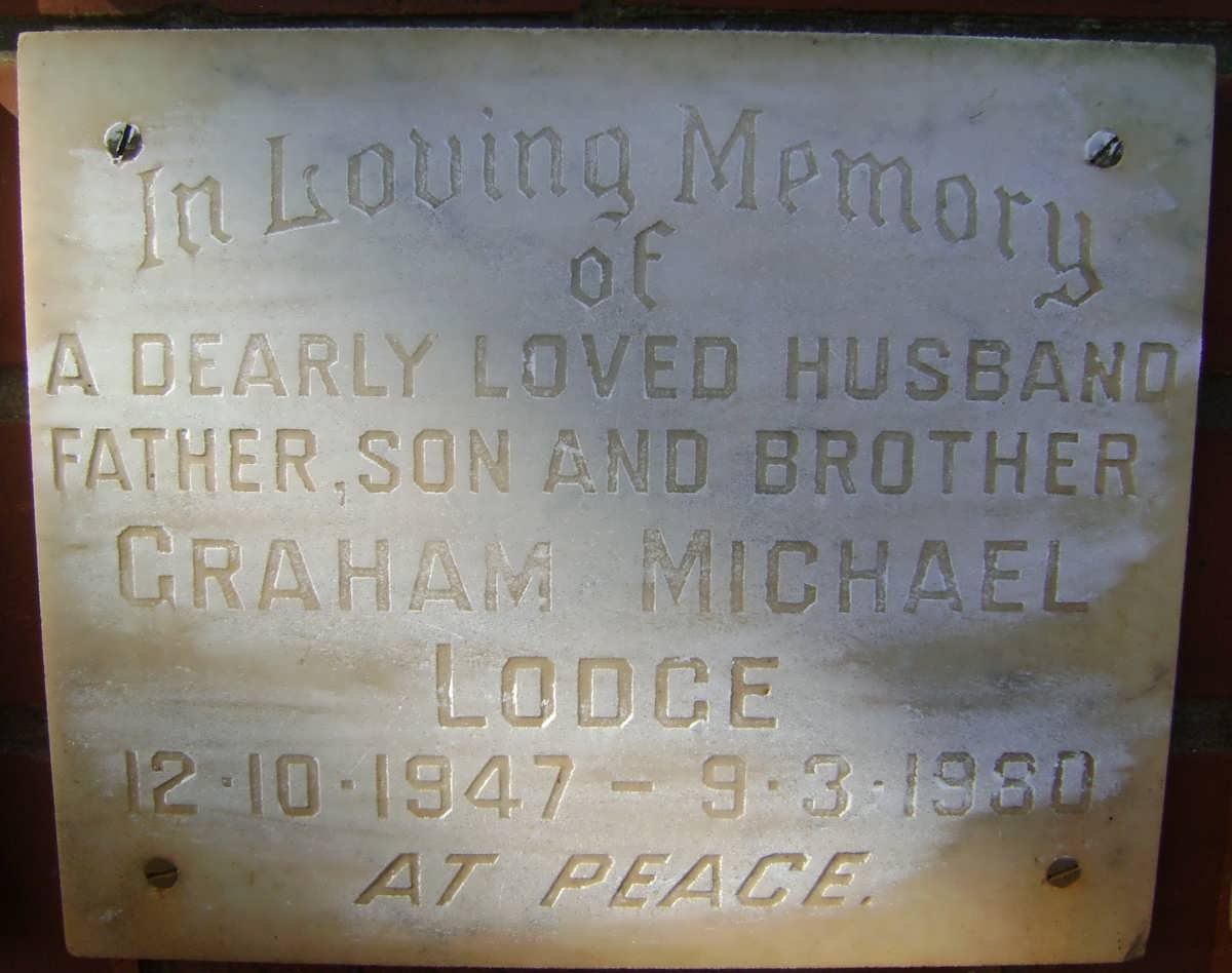LODGE Graham Michael 1947-1980
