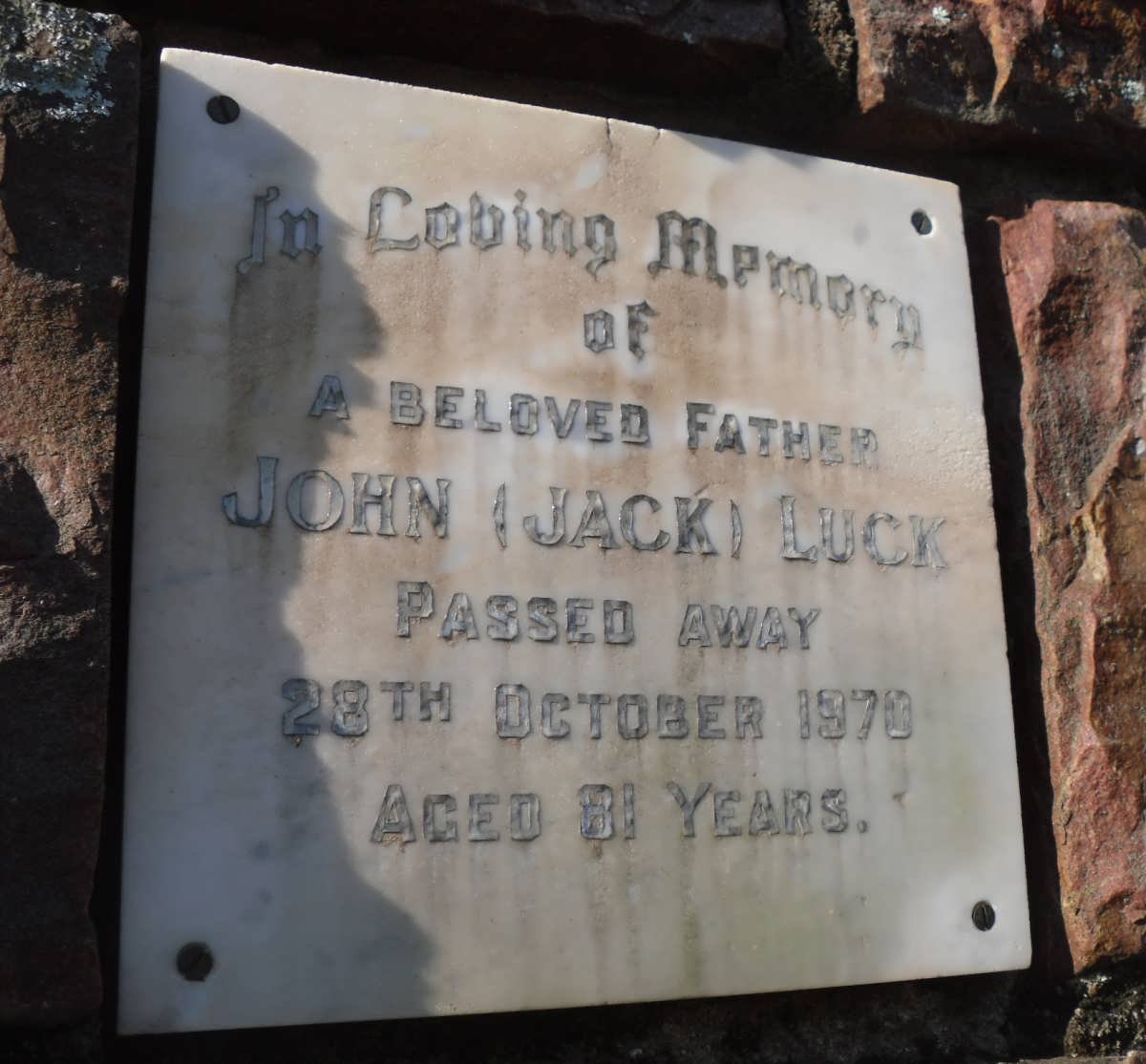 LUCK John -1970