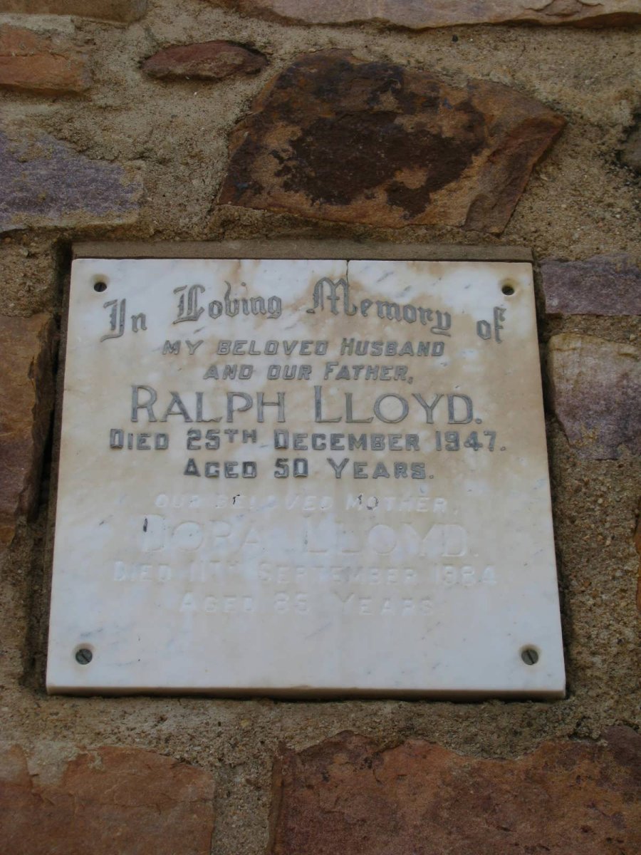 LLOYD Ralph -1947 &amp; Dora -1984