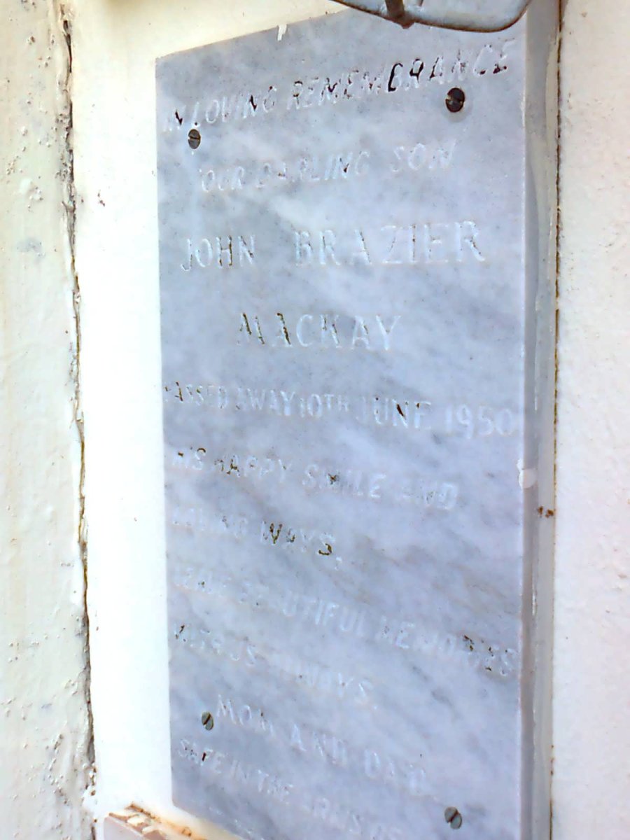 MACKAY John Brazier -1950