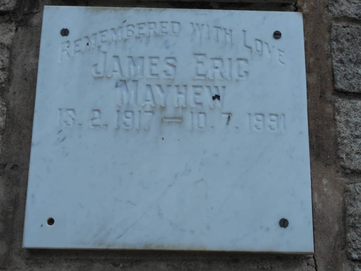 MAYHEW James Eric 1917-1991