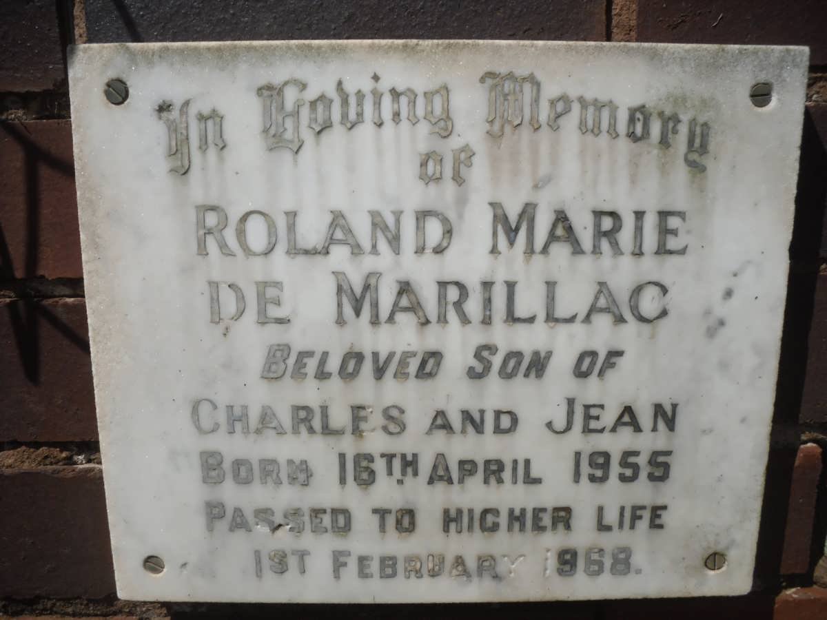 MARILLAC Roland Marie, de -1955