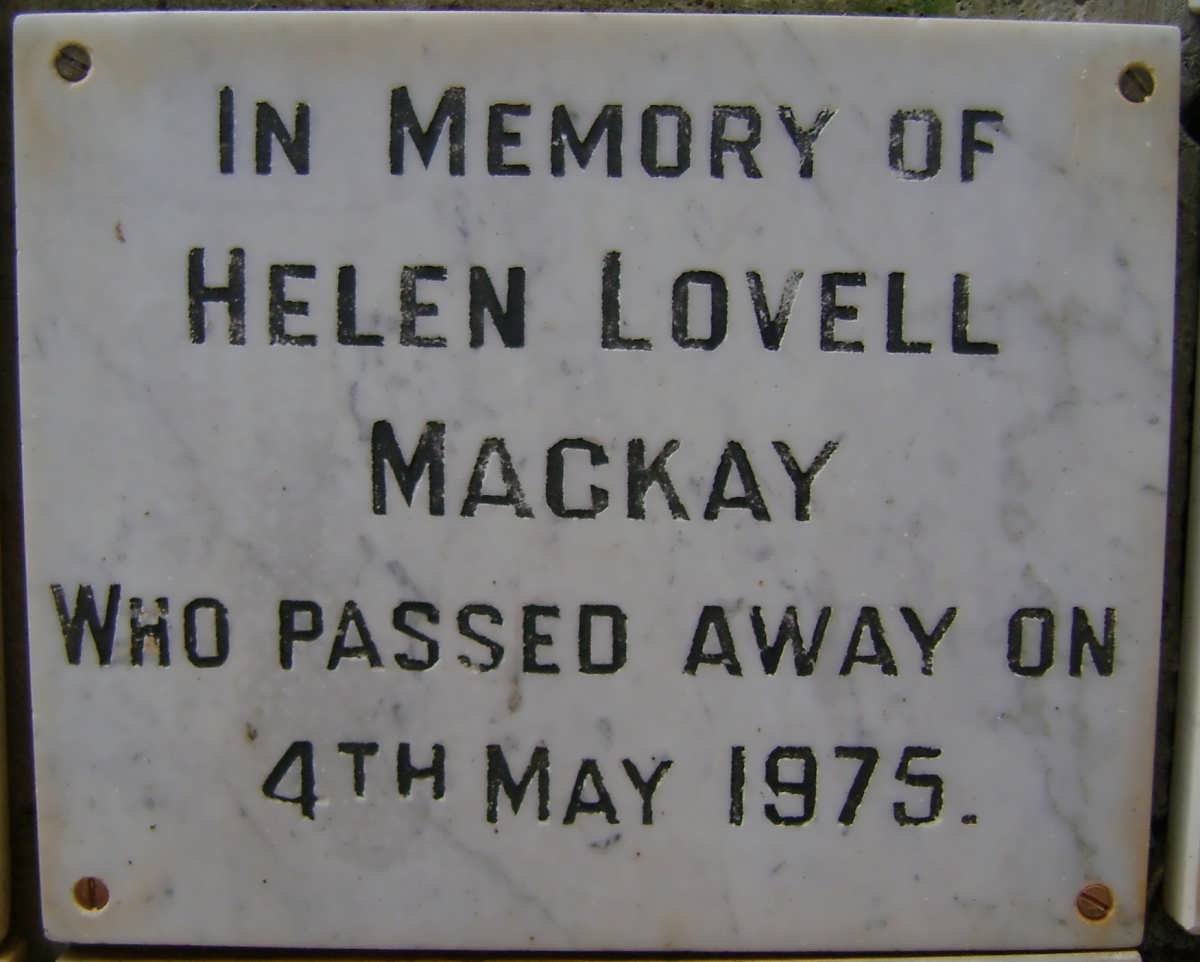 MACKAY Helen Lovell -1975