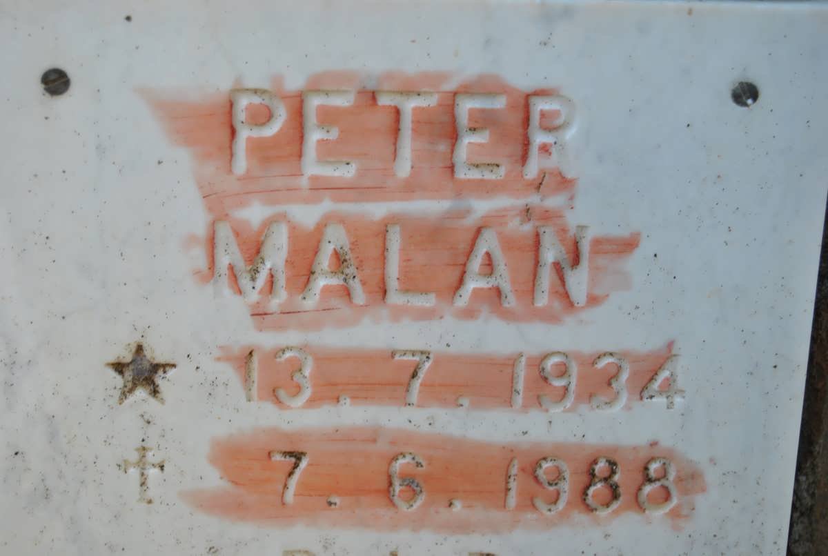 MALAN Peter 1934-1988