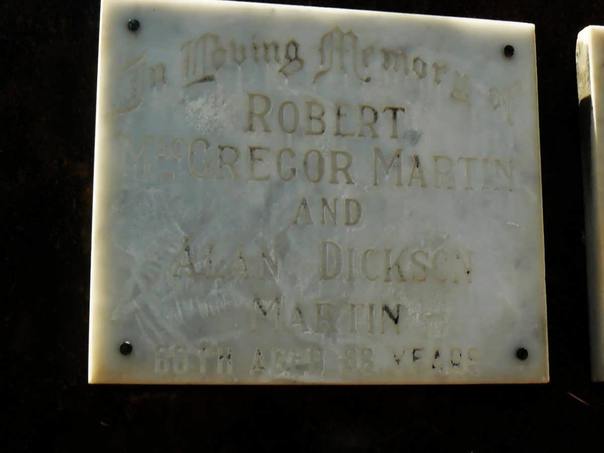 MARTIN Robert Gregor :: MARTIN Alan Dickson 