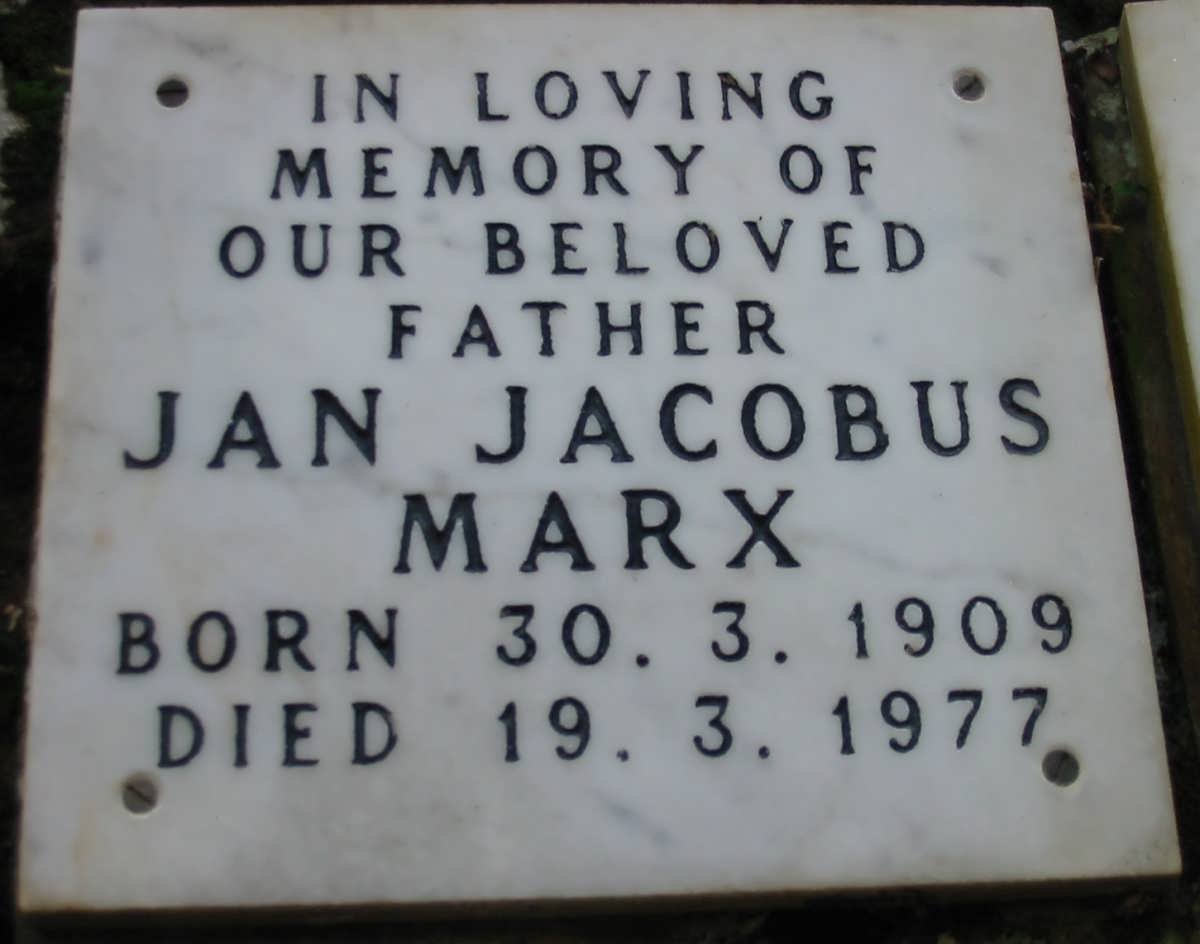 MARX Jan Jacobus 1909-1977