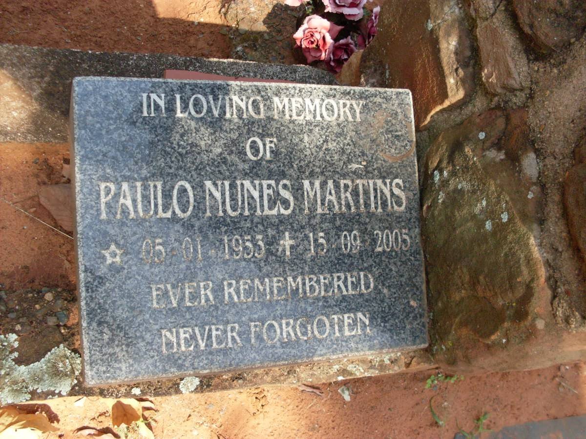 MARTINS Paulo Nunes 1953-2005