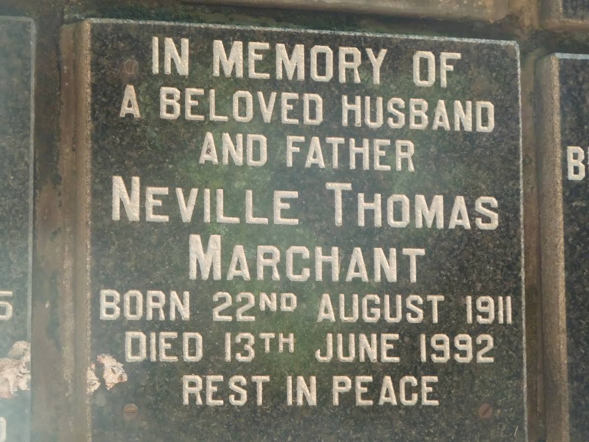 MARCHANT Neville Thomas 1911-1992
